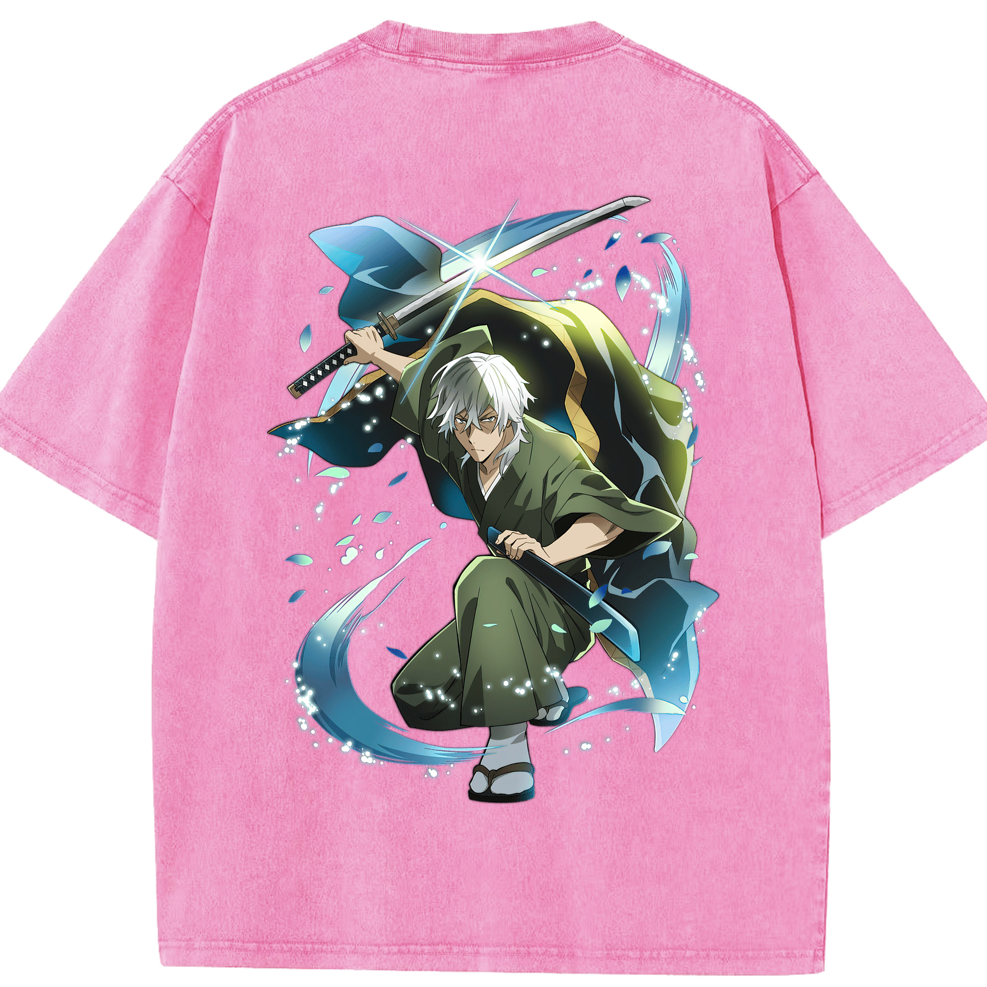 （画像用） 文豪ストレイドッグス Bungo Stray Dogs 綿100% ヴィンテージ風 半袖Tシャツ（背面プリント）